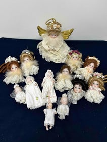 SNOW BABIES DOLL TREE TOPPERS AND ORNAMENTS