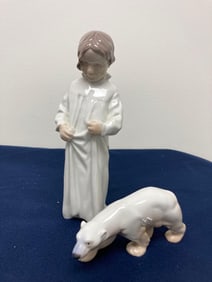 COPENHAGEN DENMARK GIRL AND POLAR BEAR