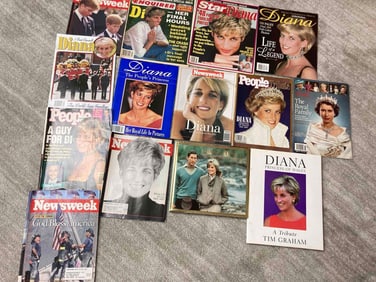 PRINCESS DIANA MAGAZINES AND BOOKS