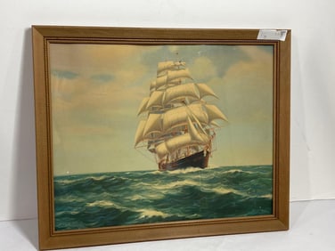 A NELKE 1933 CLIPPER SHIP PRINT