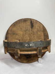 RECLAIMED BARREL WALL SHELF