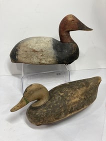 CARVED WOOD DUCK DECOYS