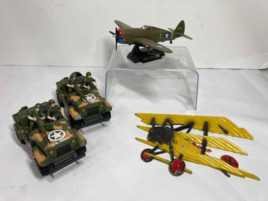 US ARMY TOYS, 1975 FIGHTER PLANE, AND THUNDERBOLT