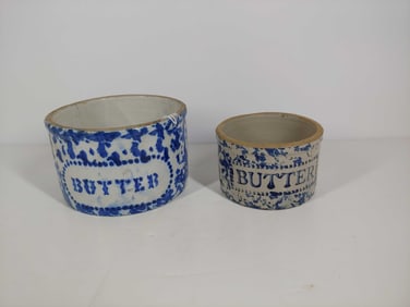 SPONGEWARE BUTTER CROCKS