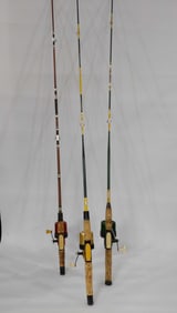BRONSON 66 AND TRU TEMPER UNI SPIN FISHING RODS