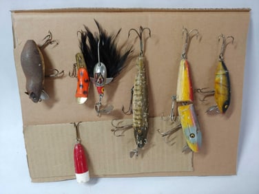 OLDER FISHING LURES AND FLIES