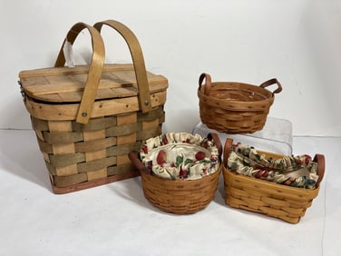 LONGABERGER AND PICNIC BASKETS