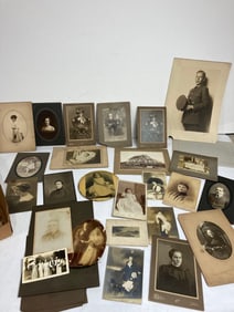VICTORIAN LADIES, CHILDREN, BUILDINGS, AND BLACK AND WHITE PHOTOS