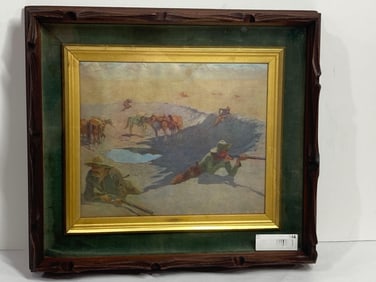 FREDERICK REMINGTON FRAMED PRINT