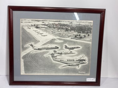 NORINE WELK AIR FORCE ARTIST AIRPLANE PRINT