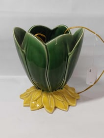 POTTERY WATER LILY LAMP