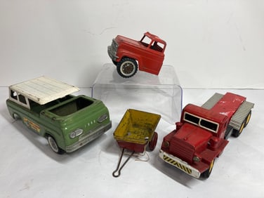 NYLINT AND PRESSED STEEL TOY TRUCKS