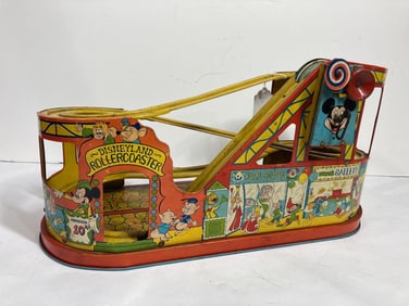 DISNEY TIN LITHO J. CHEIN ROLLER COASTER