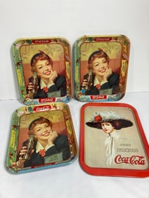 COCA COLA ADVERTISING TRAYS