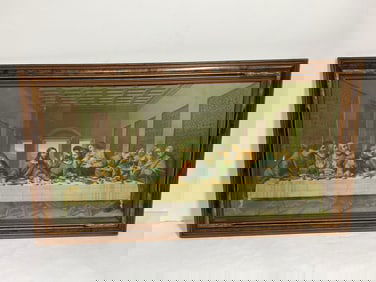 THE LAST SUPPER FRAMED LITHO
