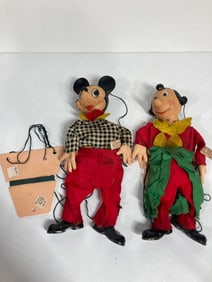 OLIVE OIL AND MICKEY MOUSE MARIONETTES