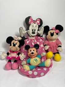 MINNIE AND MICKEY MOUSE PLUSH DOLLS