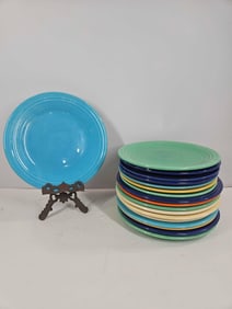 MULTI COLOR FIESTA WARE DINNER PLATES