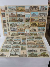 CITY BUILDINGS AND CHURCHES POSTCARDS