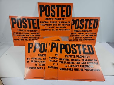 NOS TIN POSTED SIGNS