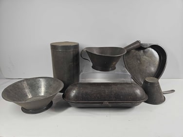 EARLY FARMHOUSE KITCHEN TINWARE