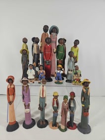HAND PAINTED AFRICAN AMERICAN FIGURES