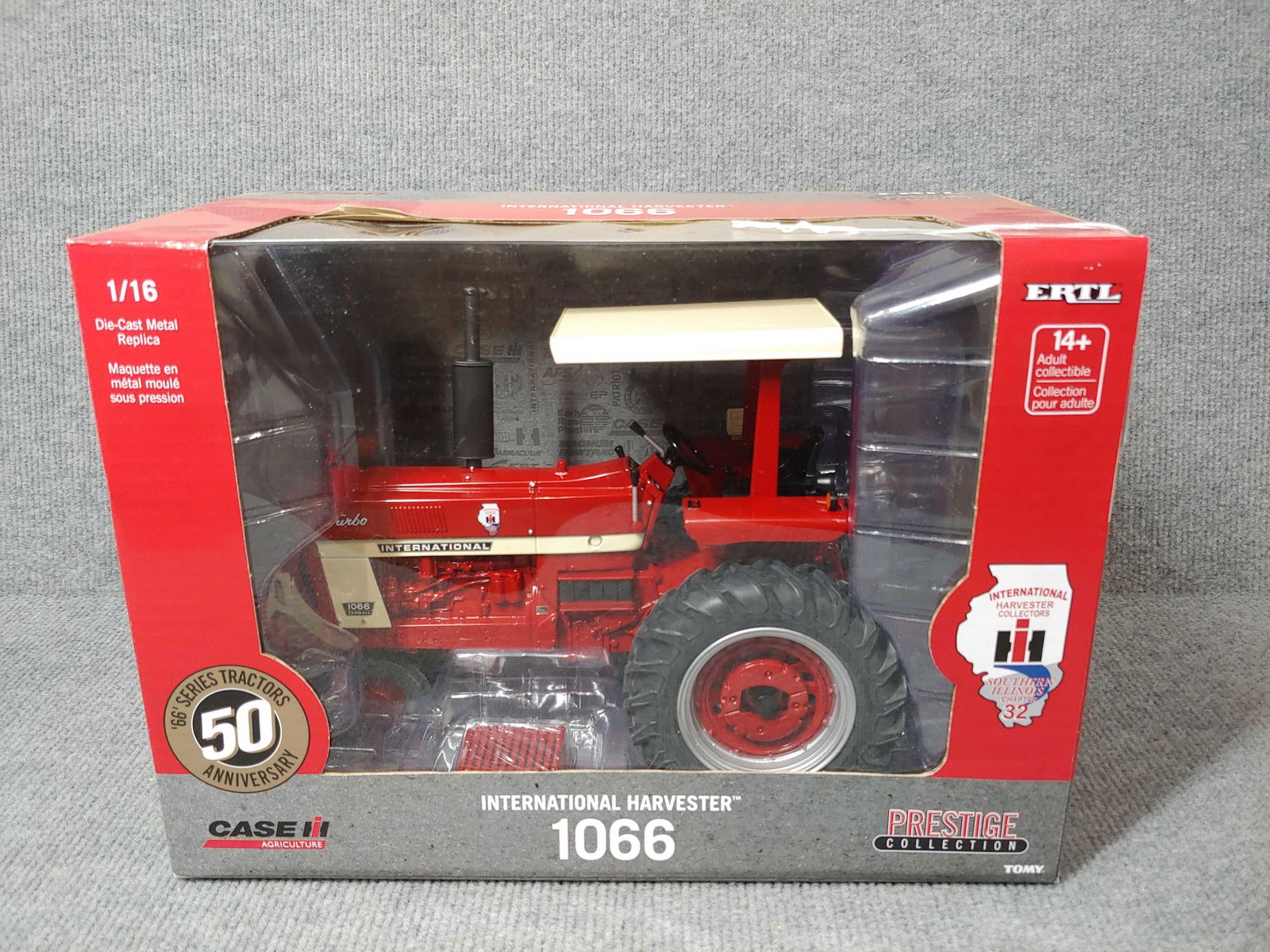 PRESTIGE COLLECTION 50TH ANNIVERSARY CASE IH 1066: ERTL, 1/16TH SCALE