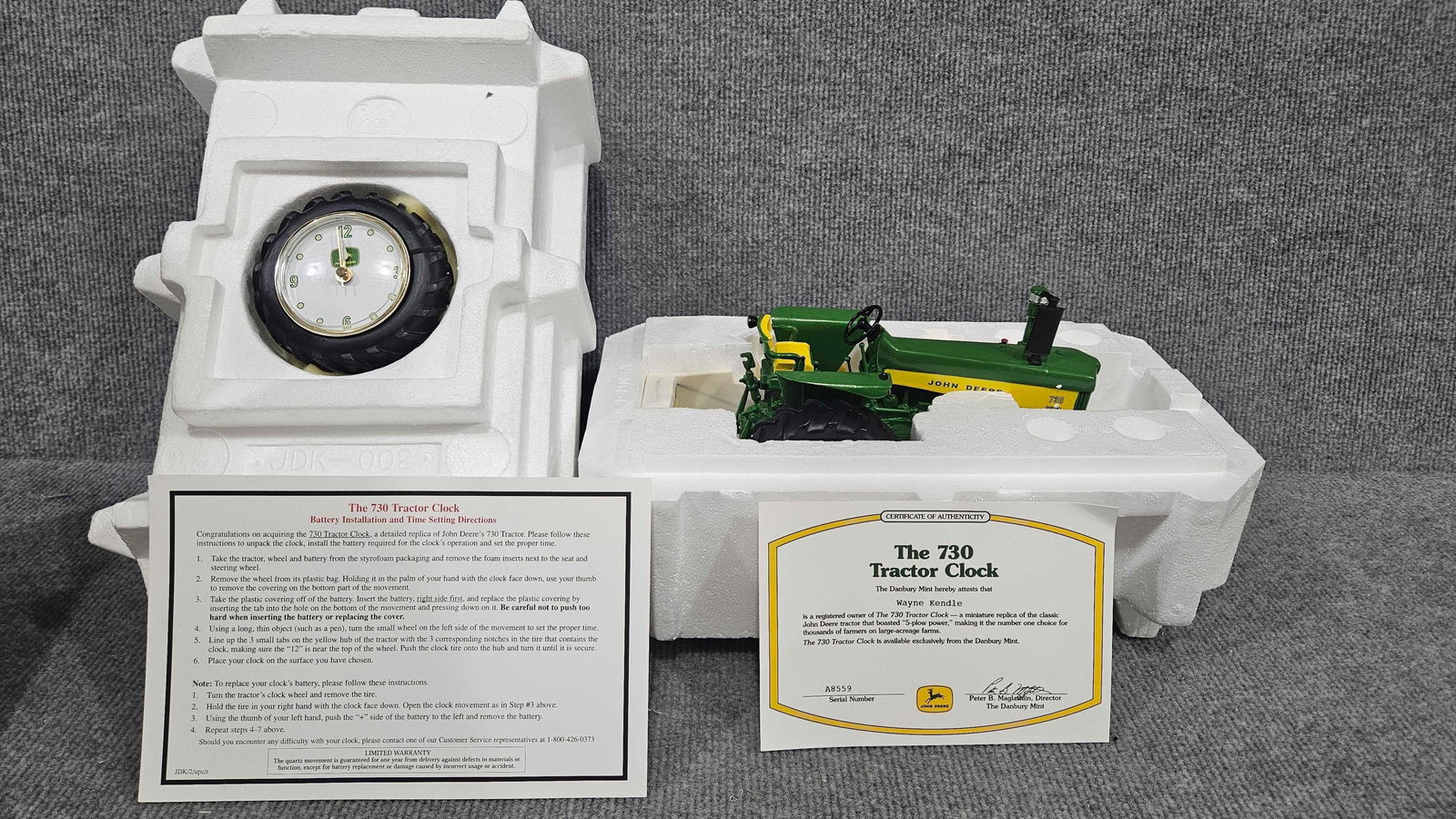 JOHN DEERE 730 TRACTOR CLOCK (1 of 5)