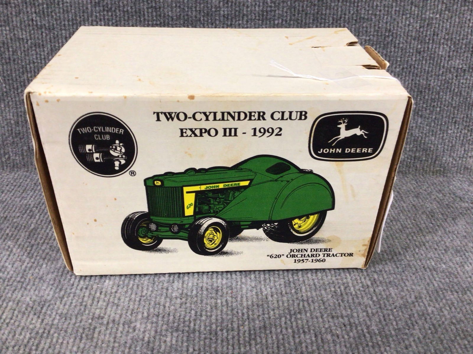 ERTL JOHN DEERE 620 ORCHARD TRACTOR SPECIAL TWO CYLINDER CLUB EXPO III 1992 COLLECTOR EDITION (1 of 2)