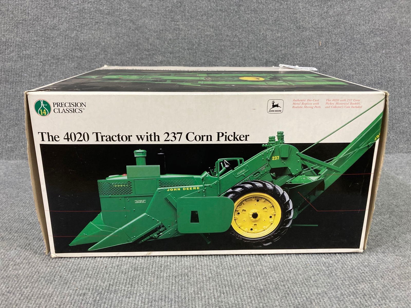 ERTL JOHN DEERE 4020 TRACTOR W/ 237 CORN PICKER HD SPECIAL PRECISION CLASSICS NO. 14: NOS STOCK NO. 5083 1/16 SCALE