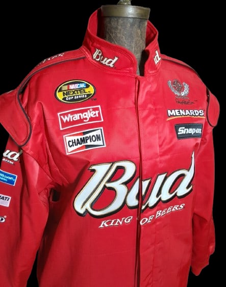 Fantastic Nascar Dale Earnhardt Jr. Budweiser Racing Chase Authentic Drivers Line Coat (1 of 11)