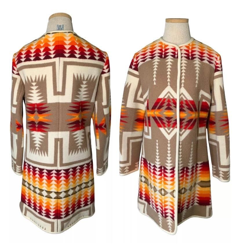 Pendleton Tailored Vintage Southwest Wool Blanket Coat (1 of 12)