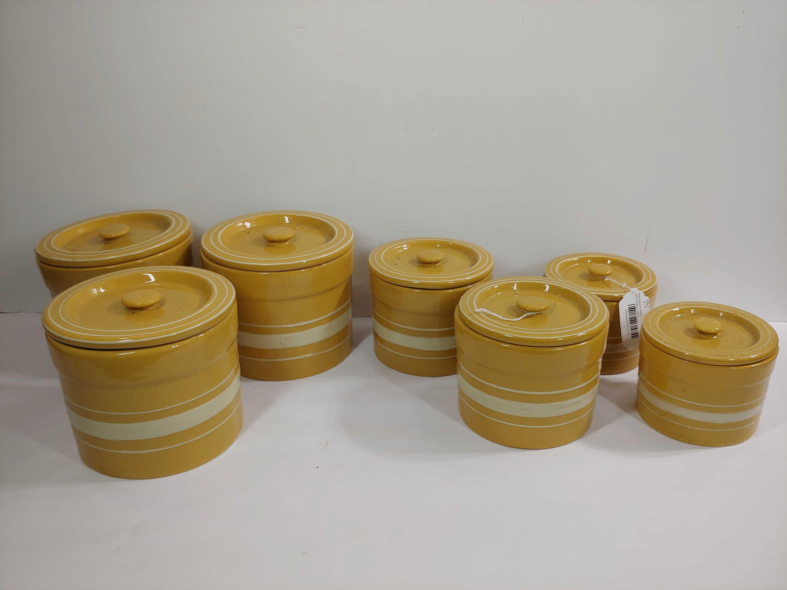 7pc Ragon House Yellowware Cannister Set (1 of 8)