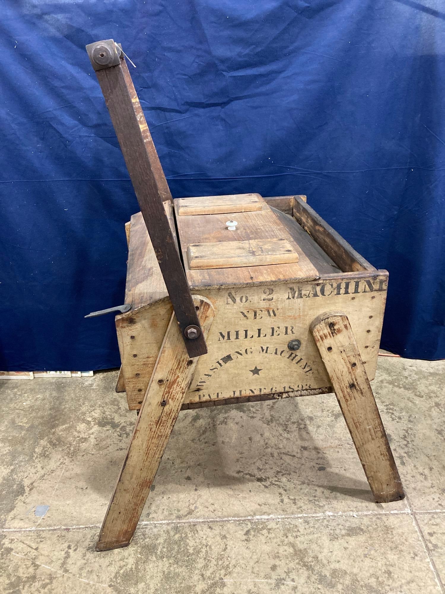 N.C. Baughman New Miller No.2 wooden washing machine (1 of 7)