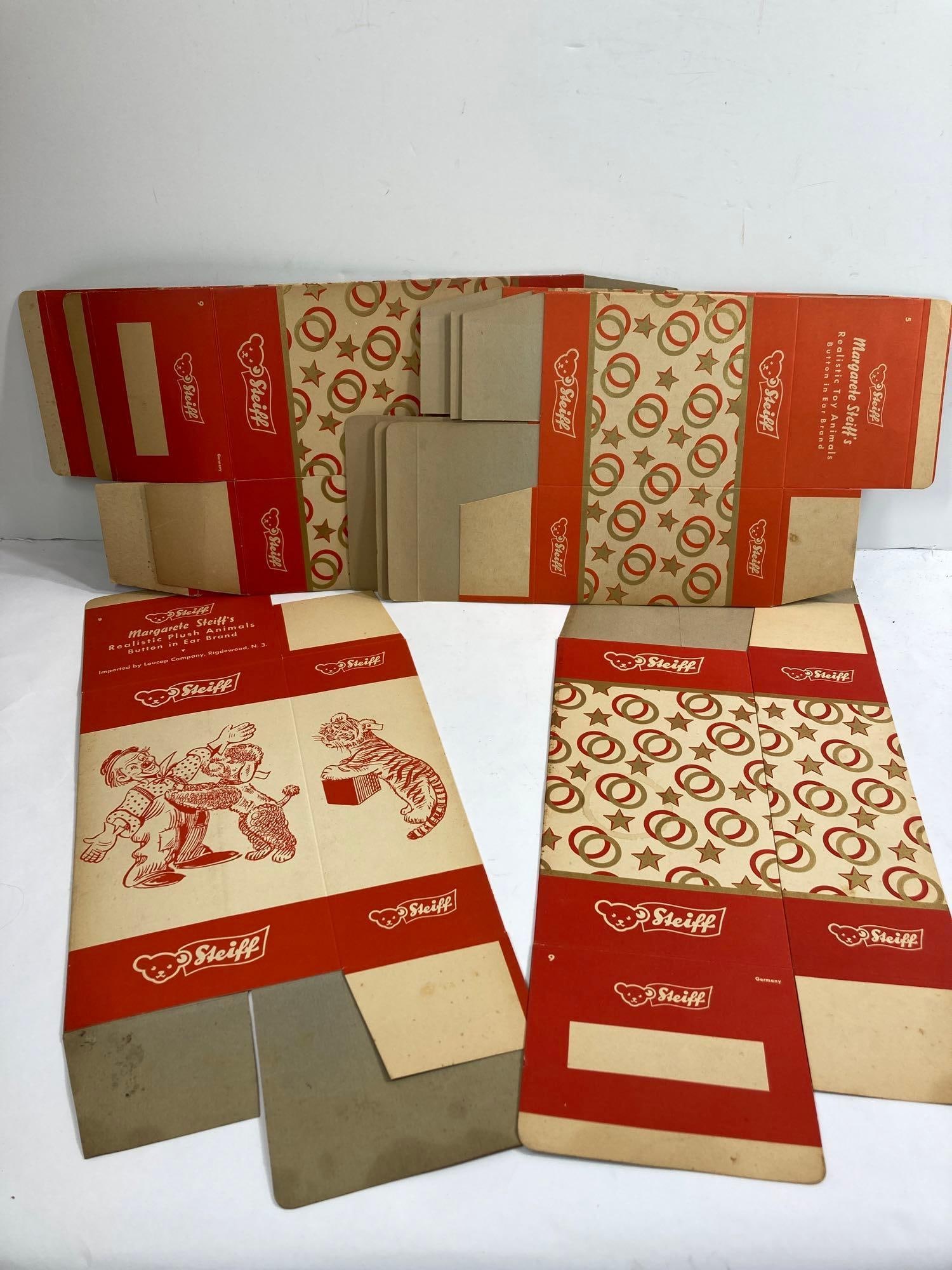 7- NOS Margarete Steiff "Plush Animals" German giftboxes (1 of 4)