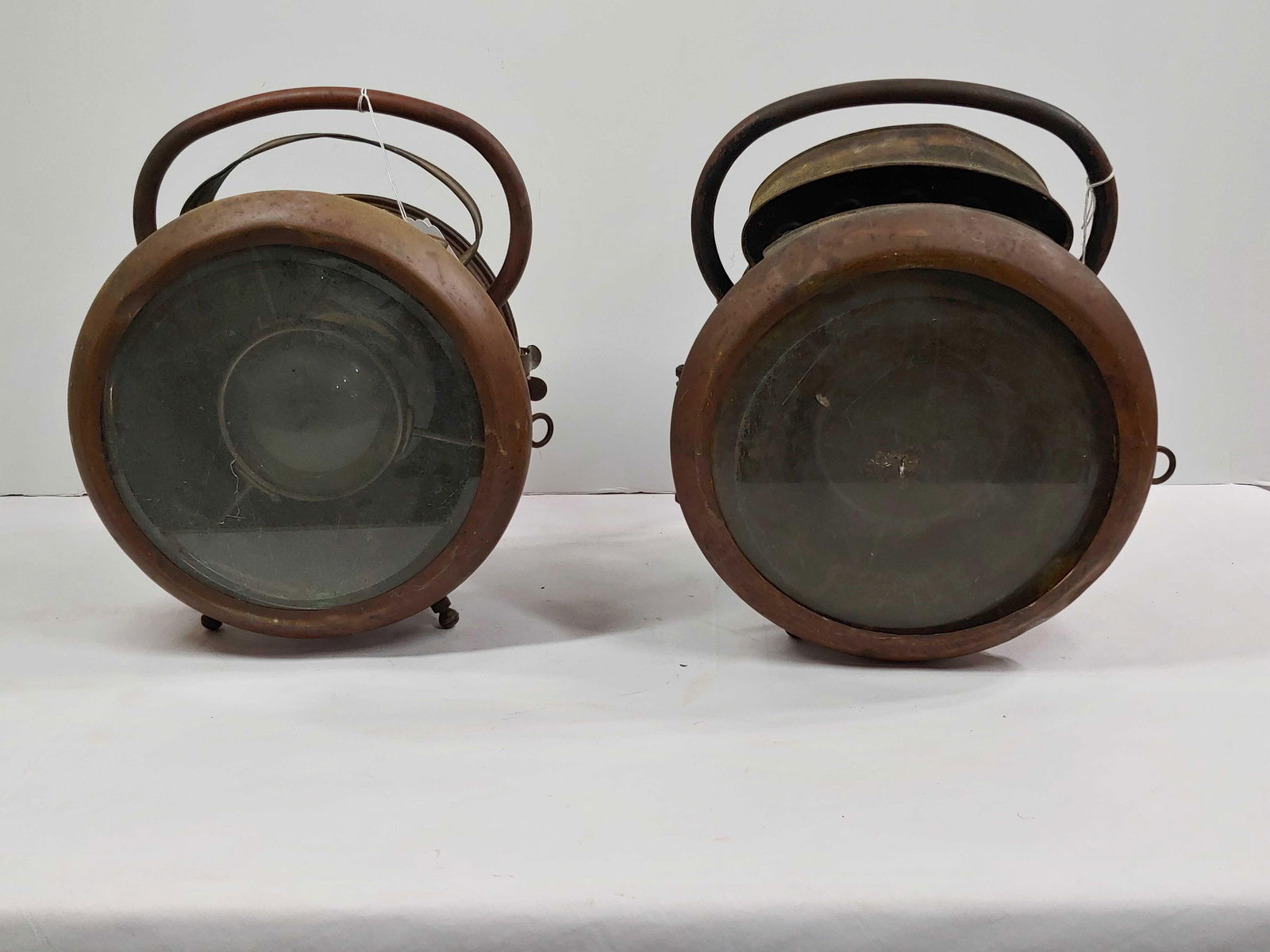 Pair of brass carbide Sunlyte French Style Auto lamps (1 of 8)