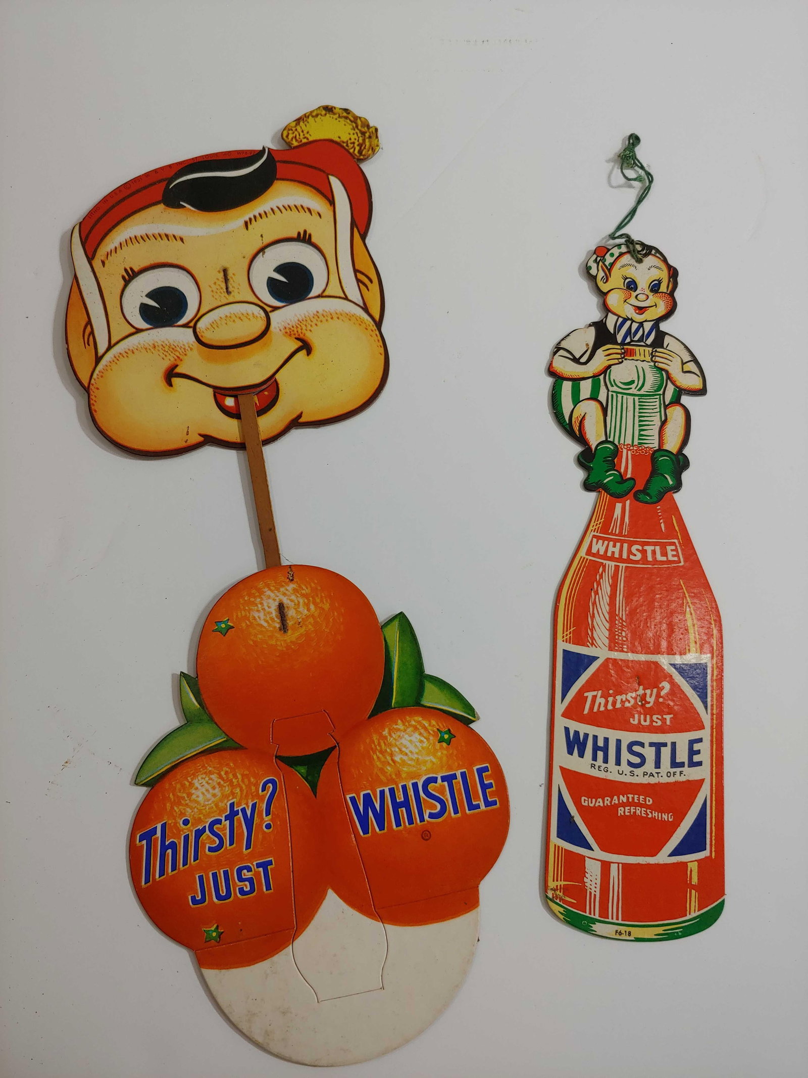 2- Whistle Soda cardboard bottle displays (1 of 7)
