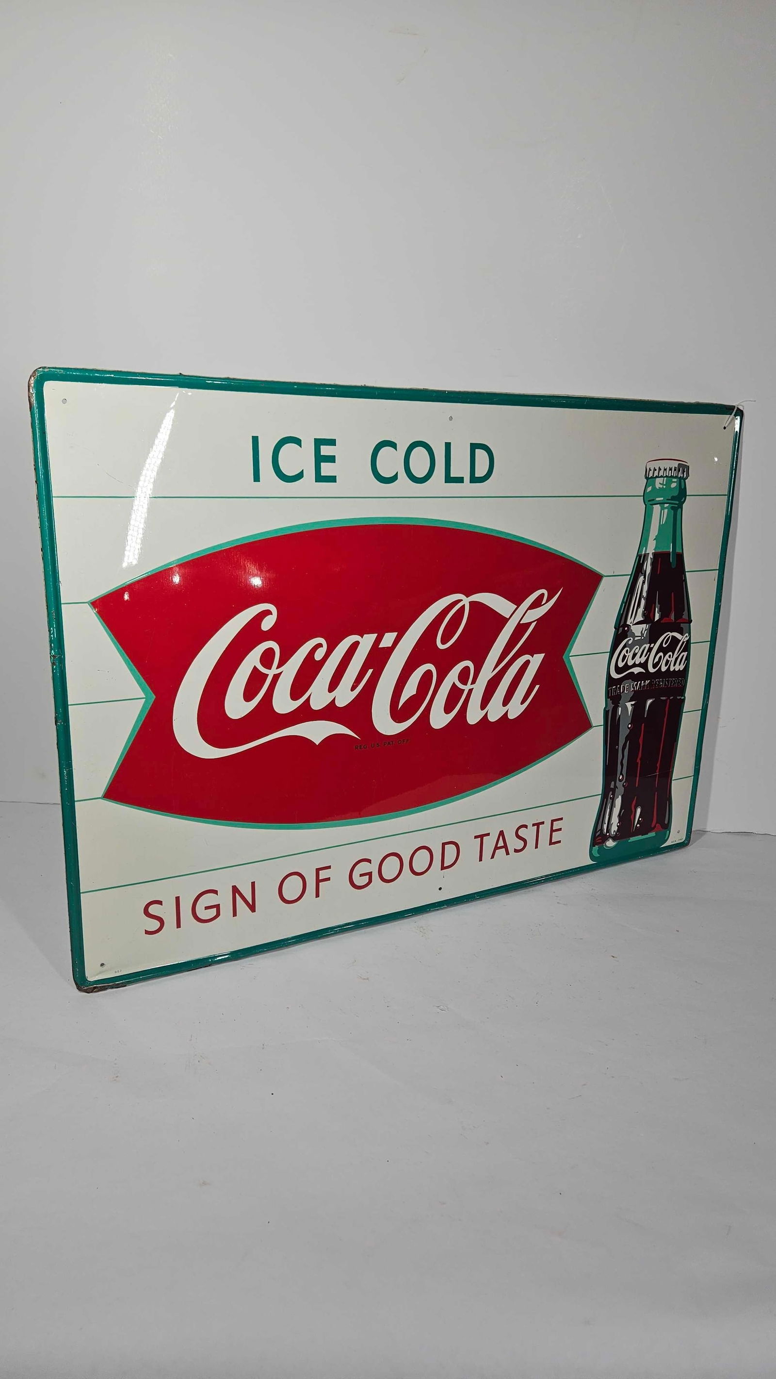 Excellent SST Coca-Cola "Fishtail" sign (1 of 5)