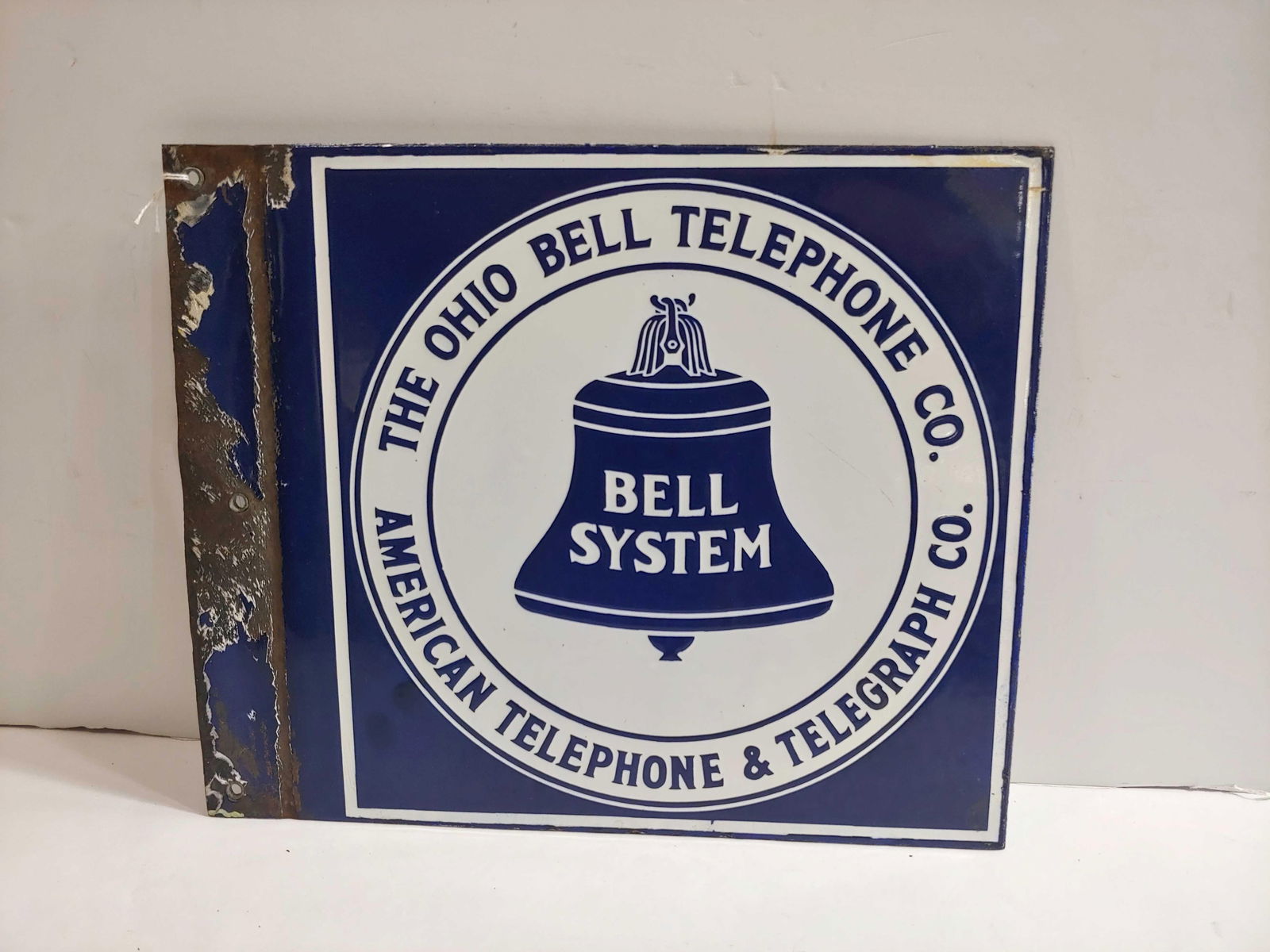 DSP Bell System flange sign (flattened flange) (1 of 2)