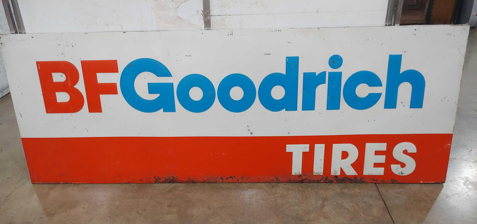 Large SST BF Goodrich Tires embossed sign (1 of 6)