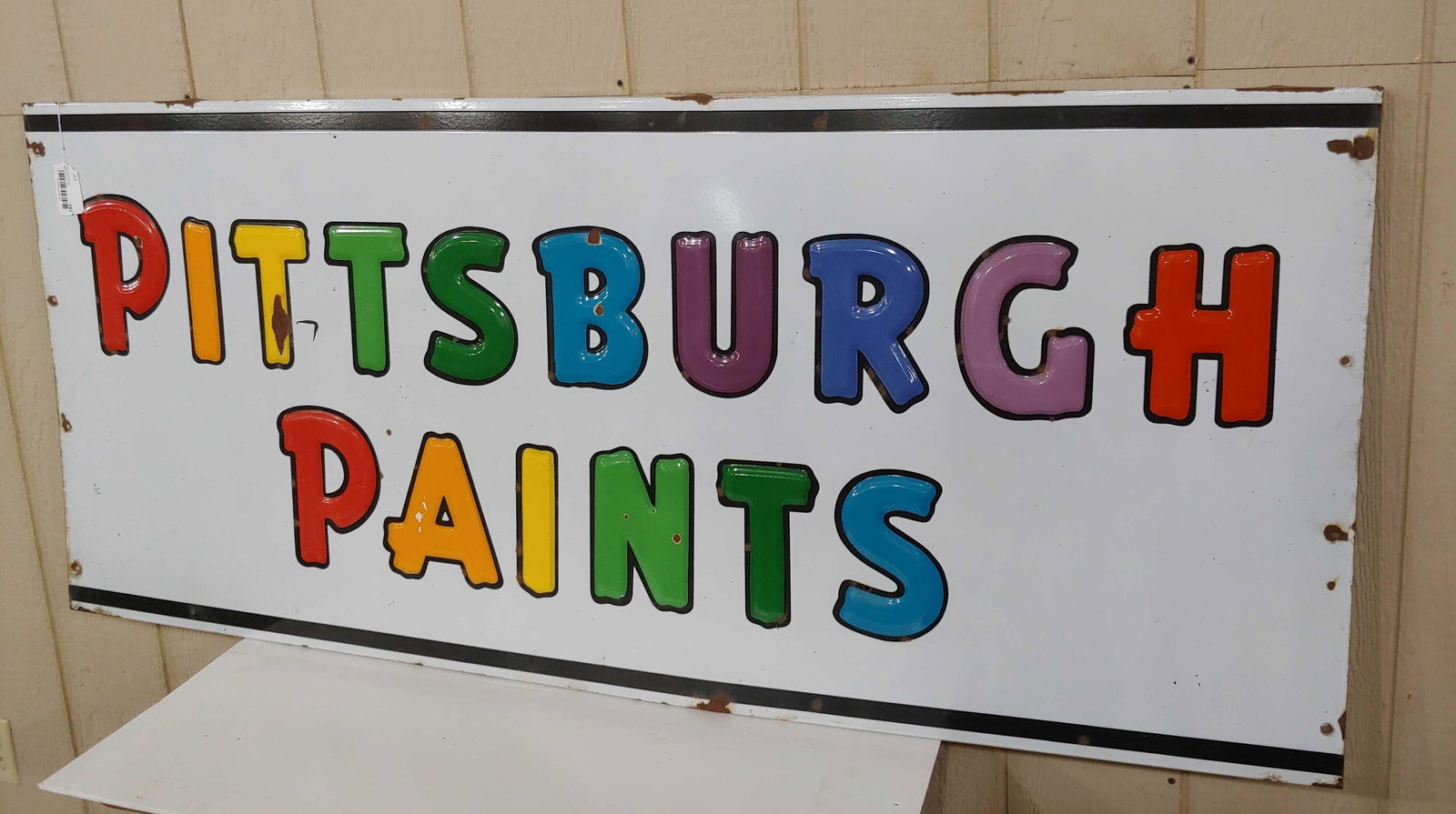 SSP Pittsburgh Paints embossed sign (1 of 5)