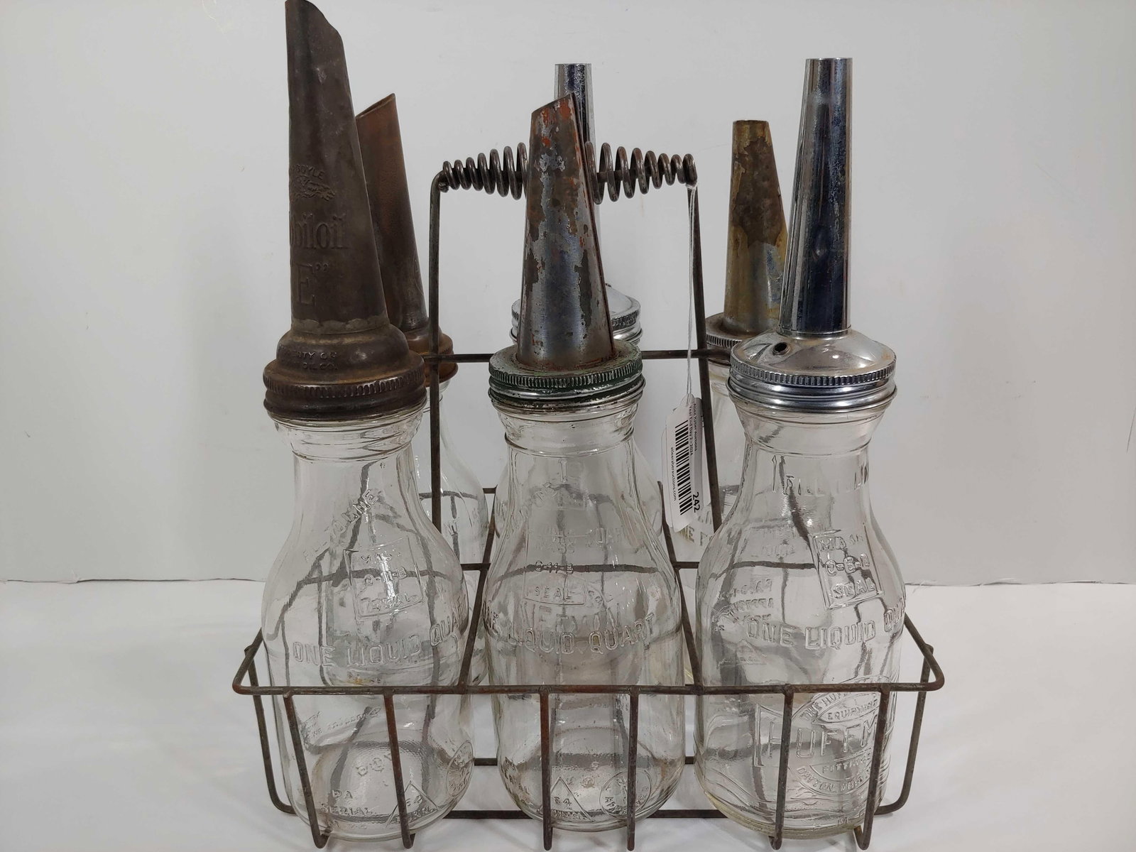 6- Various oil bottles with carrier (1 of 8)
