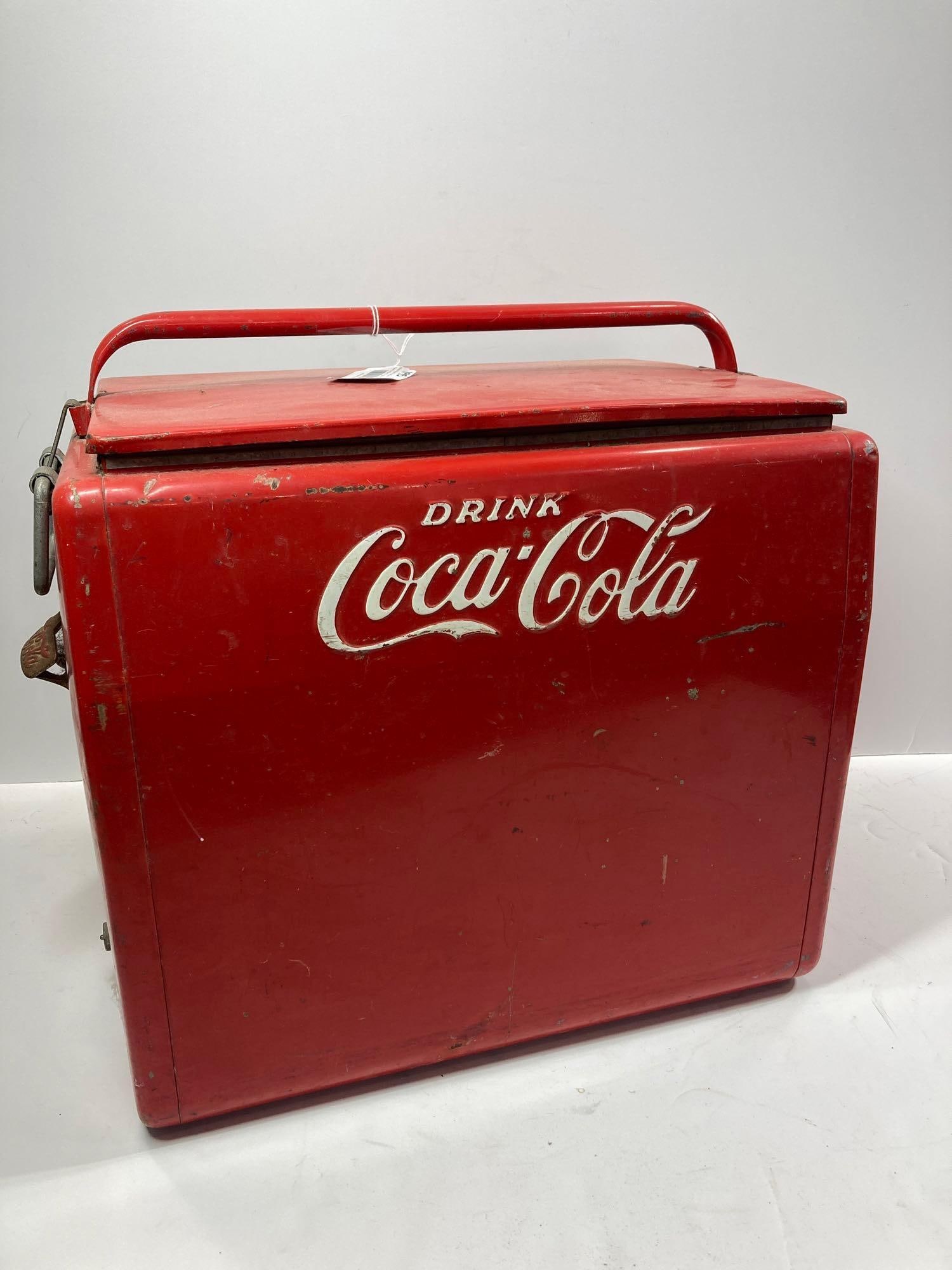 Coca-Cola metal cooler (1 of 7)