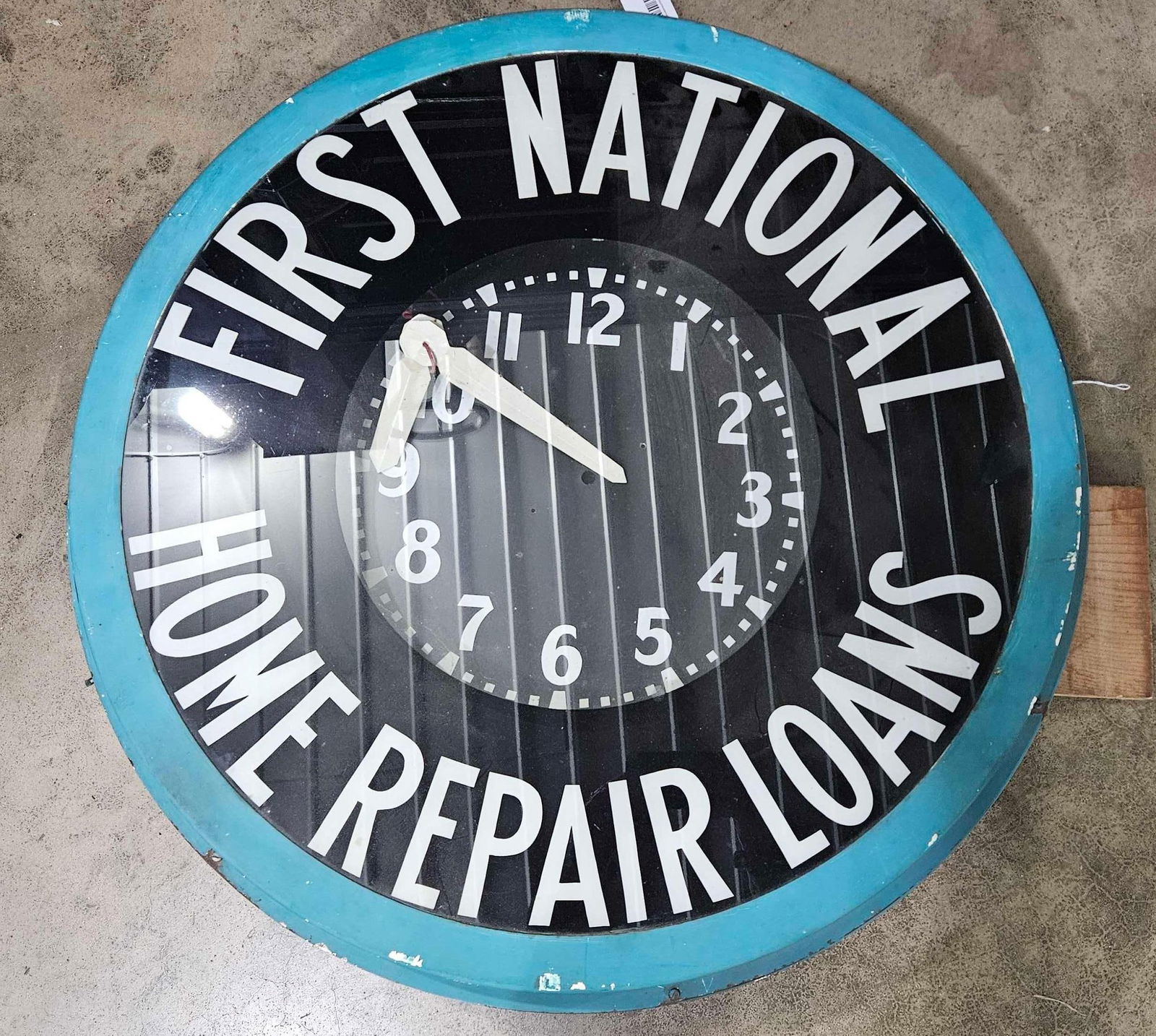 Large First National Home Repair Loans neon clock (1 of 7)