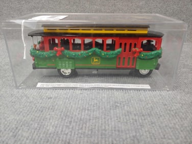 JOHN DEERE CHRISTMAS TROLLEY BANK
