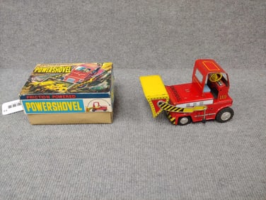 TIN LITHO FRICTION POWERED POWER SHOVEL