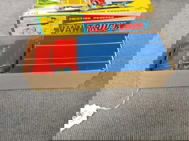 TIN LITHO FRICTION POWERED VAN TRUCK