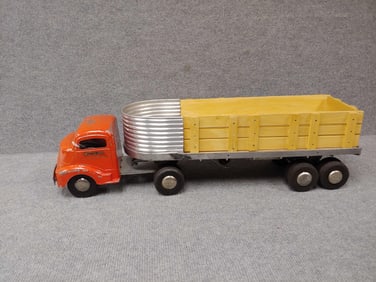 SMITTY TOYS SMITH MILLER TRANS CONTINENTAL FREIGHTER TRUCK AND TRAILER