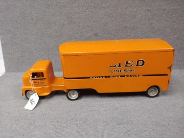 VINTAGE TONKA BULL NOSE PRESSED STEEL ALLIED VAN LINES MOVING TRUCK