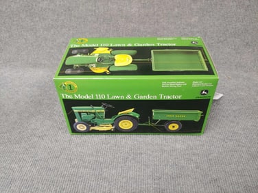 ERTL JOHN DEERE MODEL 110 LAWN & GARDEN TRACTOR HD W/ DUMP TRAILER PRECISION NO. 1